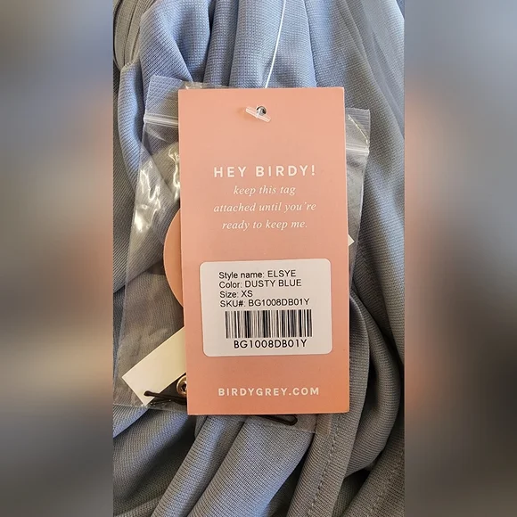 Birdy Grey Blue Mesh Elsye Bridesmaid Gown - Picture 12 of 12